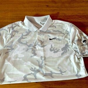 Men’s Nike Dri Fit size large golf shirt.
